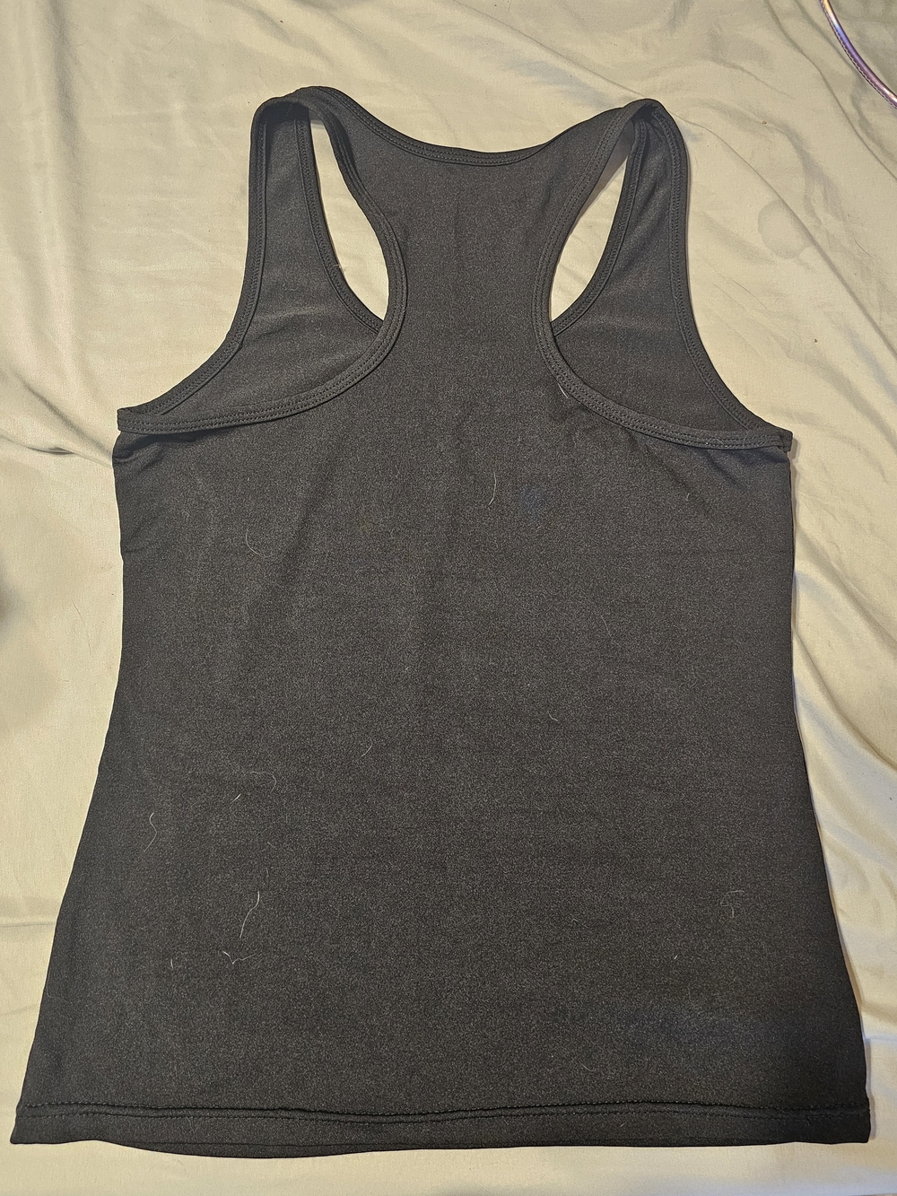 Black Racerback Tank with Hot Pink Logo - Picture 2 of 2